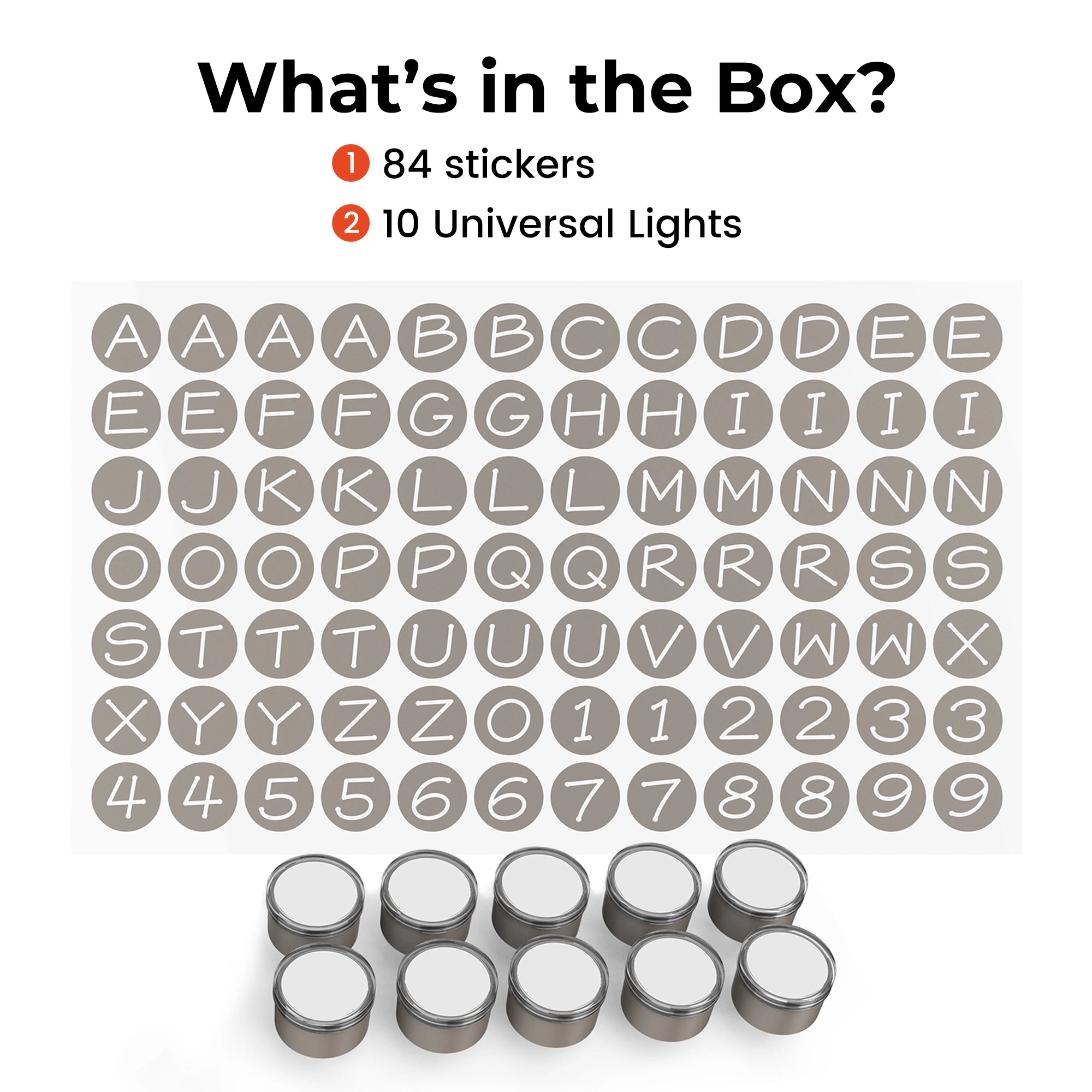 Aeslit Glow Cube – DIY Insert Light Block with Swappable Cards 10-Pack