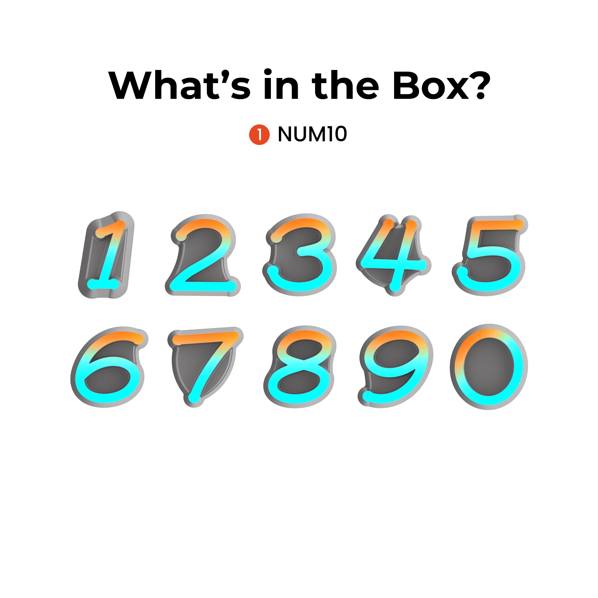 Aeslit RGB 26 Letters Light & 0-9 Numbers Light
