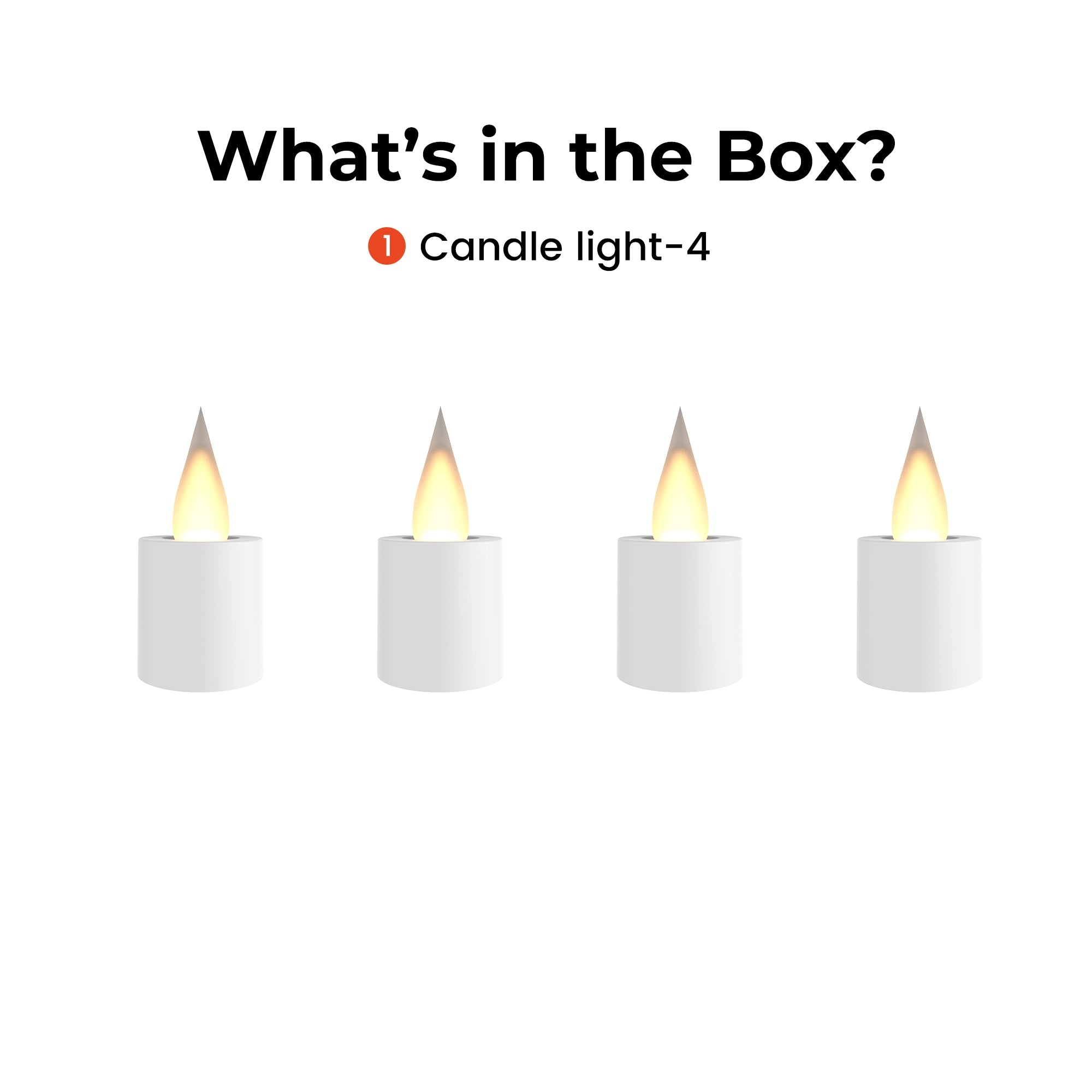 Aeslit Candle Light 4-Pack Set
