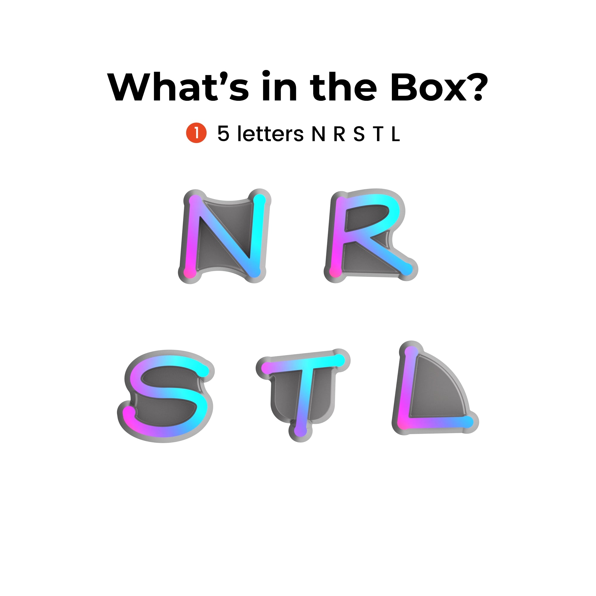 Aeslit RGB 26 Letters Light & 0-9 Numbers Light